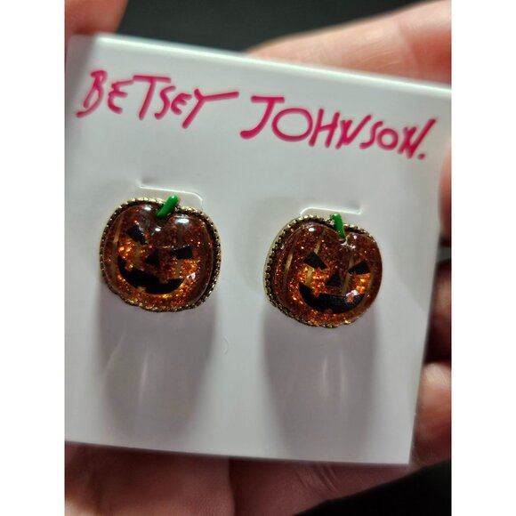 Betsey Johnson Jewelry - **Final Sale** Betsey Johnson pumpkin earrings